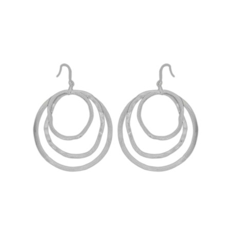 Brushed Silver Earring