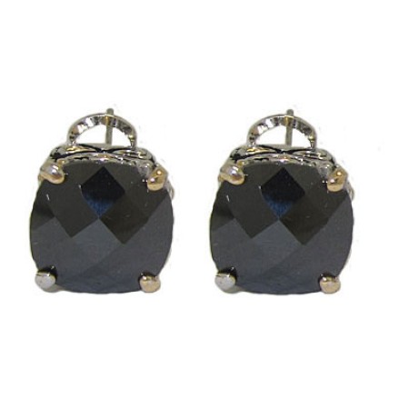 Designer Cable Jewelry Earring Jet Black