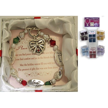 Red Holiday Expressively Yours Bracelet gift boxed