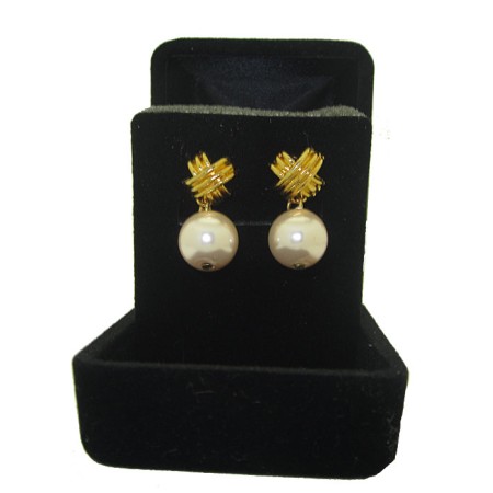 Pink Pearl French Knot Earrings Boxed