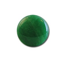 3 - 18 mm Round Flat Back Malachite Stone