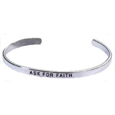 Silver Faith Cuff wholesale Bracelet