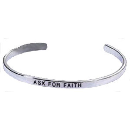 Silver Faith Cuff wholesale Bracelet