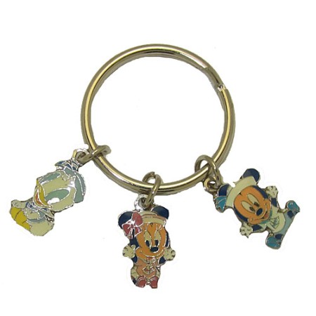 Disney Key Ring Minnie Mouse Mickey Mouse And Donald Duck