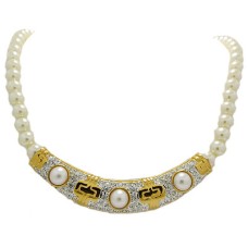 Pave Pearl Pendant Necklace