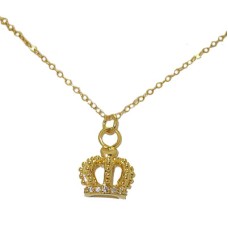 Golden Crown Accented in Crystal