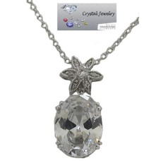 A wholesale Cz Oval Pendant All clear
