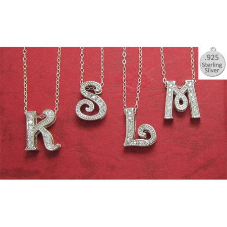 M LETTER M on chain wholesale necklace