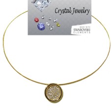 Designer Pave Circle Pendant