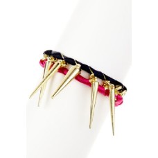 Pink Rose Spike Bracelet