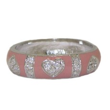 Pink Hidalgo Style Stack Ring