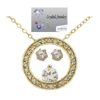 CZ Designer Eternity Wholesale Necklace Earring Set