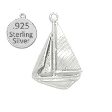 925 Sterling Silver sailboat charm