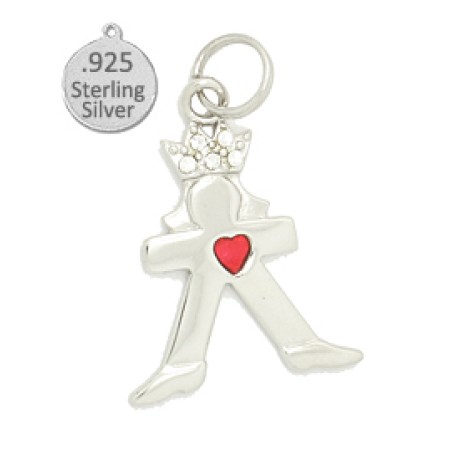 Sterling Silver Queen for a day charm
