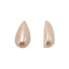20 Wholesale 6mm Genuine Round Stones17mm x 11m Cream Tear Drop Pearl