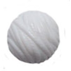 20 Wholesale 24mm White Textured Round Flat Back