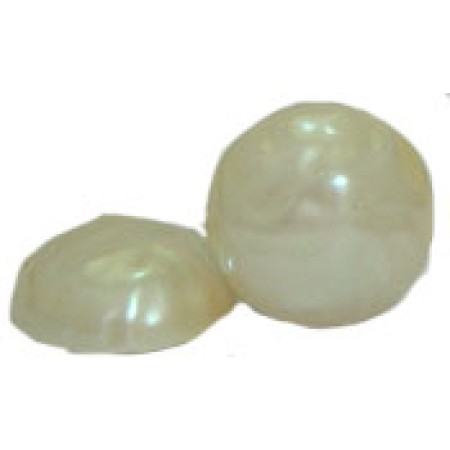 20 Wholesale Stone 7mm Off White Dome Flat Back Stone