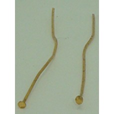 30 Pins wholesale 4mm Gold Pins with Heads