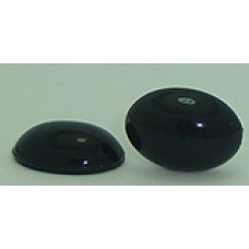 10 Black wholesale 18mm x 13mm Black Flat Back