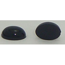 12 Wholesale 11mm x 8mm Black Oval Flate