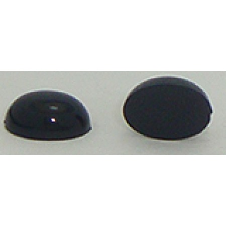 12 Wholesale 11mm x 8mm Black Oval Flate