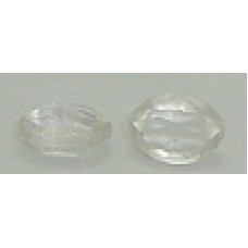 40 Wholesale 8mm X 6mm Clear Beads