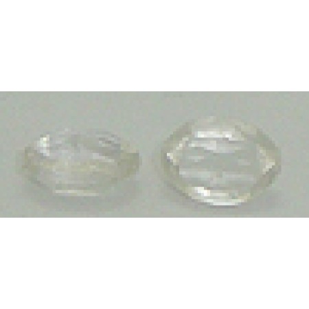 40 Wholesale 8mm X 6mm Clear Beads