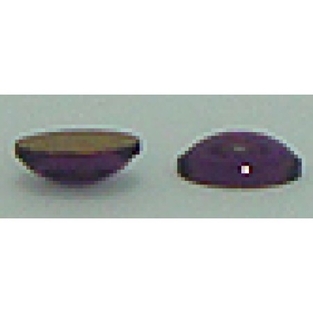 20 Wholesale Pearl 6mm x 4mm Purple Foil Back