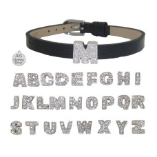 X LETTER X on leather wholesale bracelet