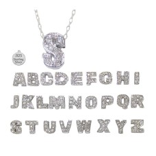 C LETTER C on chain wholesale necklace